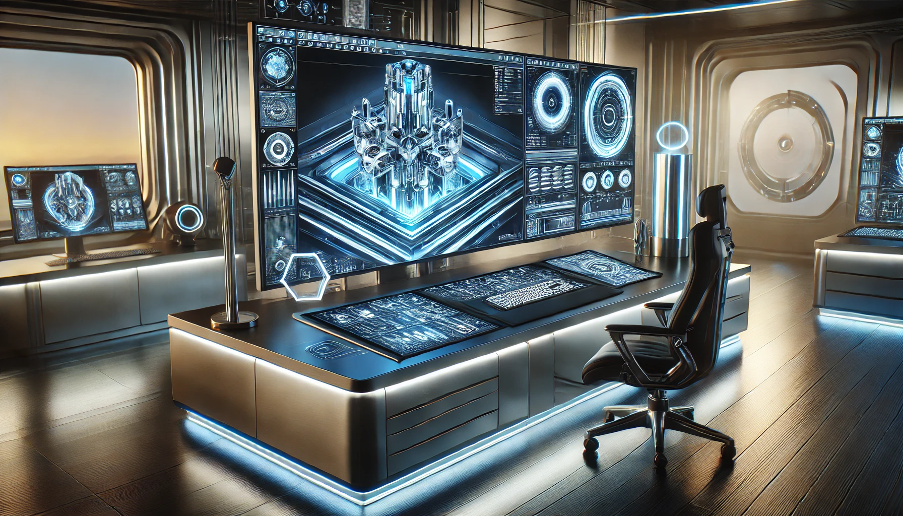 Nik Engineering futuristic workroom